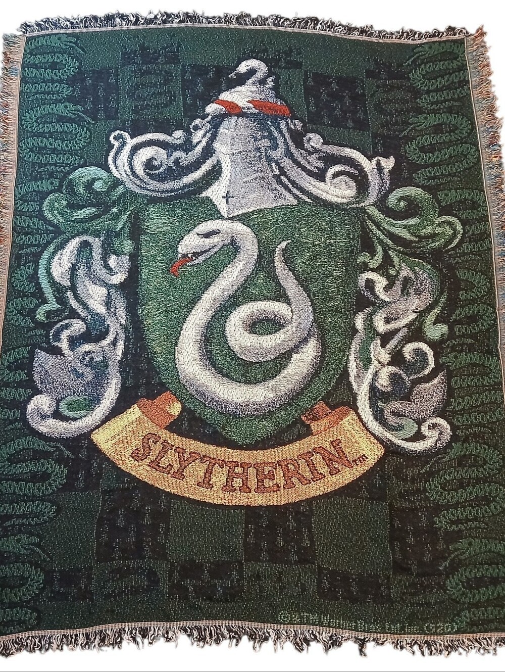 Harry Potter Slytherin Crest Wall Throw Blanket 48x60